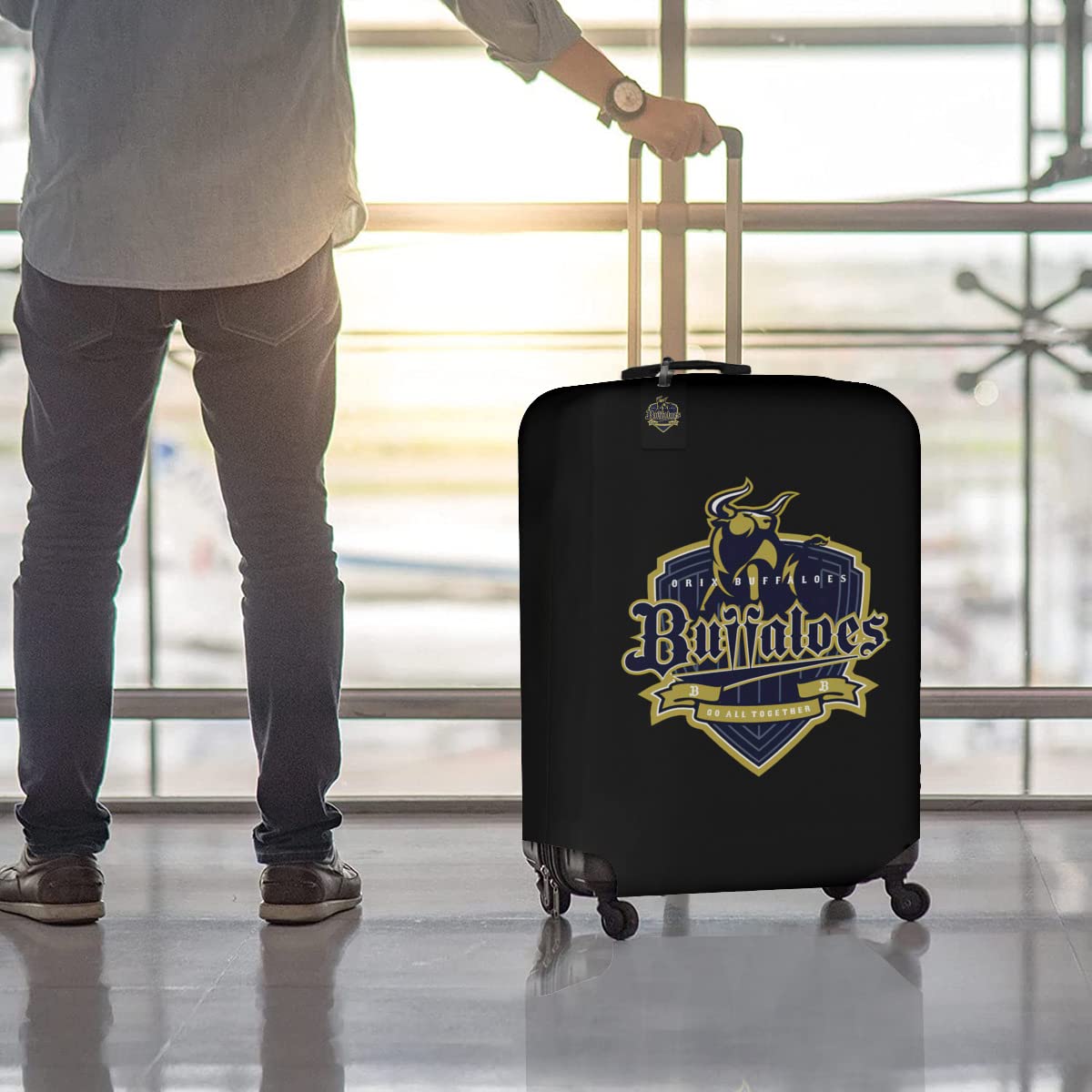 Amazon.co.jp: オリックス・バファローズ スーツケースカバー 荷物タグ